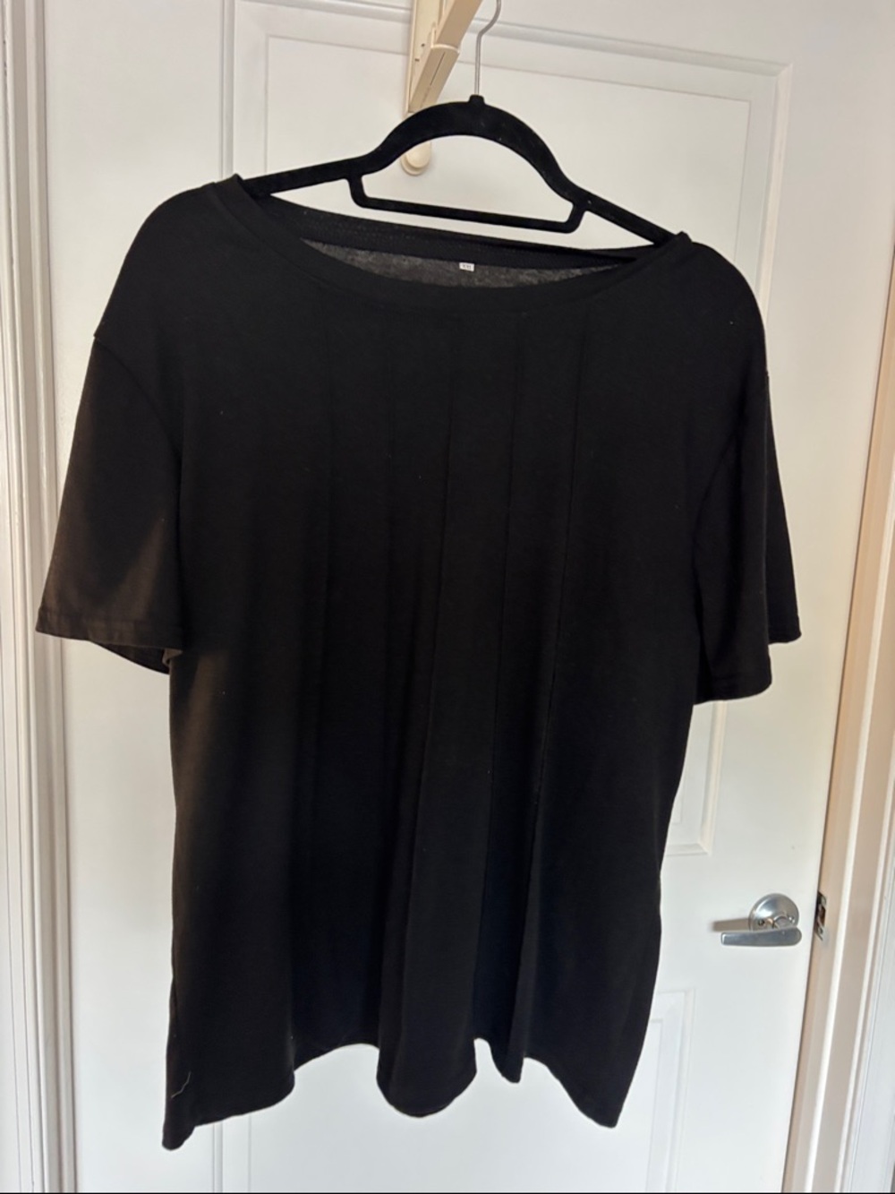 Black Women's Short Sleeve Top